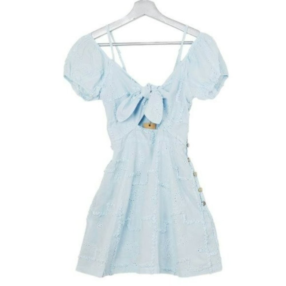 NWT Surf Gypsy Cold Shoulder Smocked CoverUp Dress - Picture 3 of 8